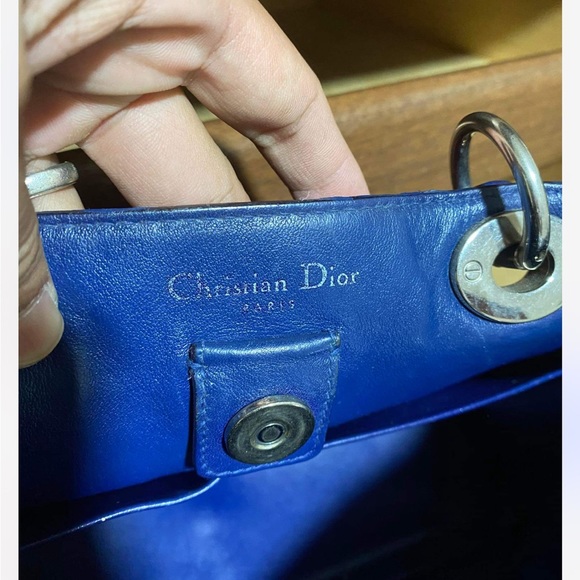 Christian Dior Tri-Color Phyton Diorissimo Tote Bag with Strap and Pouch -Med - Picture 10 of 16